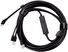 Valve Index replacement tether cable close-up showing secure connection for smooth VR sessions.