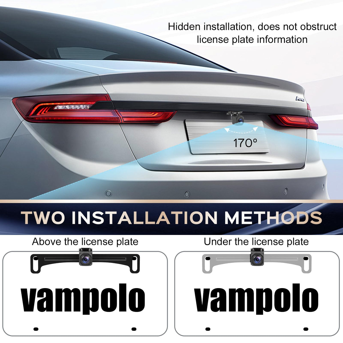 vampolo installed on SUV demonstrating real-world parking and reversing aid