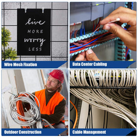 VAMRONE 10-inch ties suited for indoor and outdoor use.