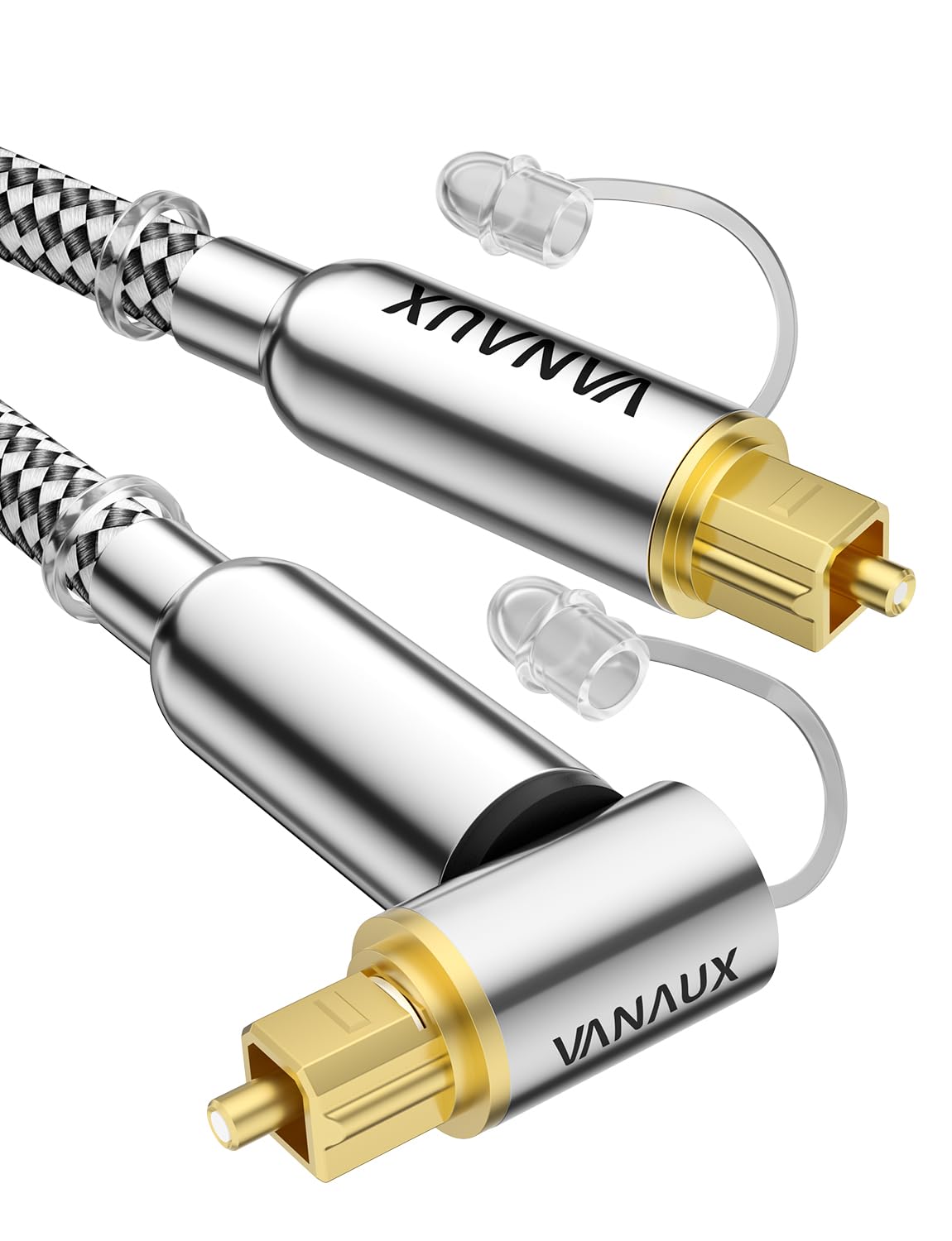 VANAUX 90-degree optical cable for space-saving behind TVs