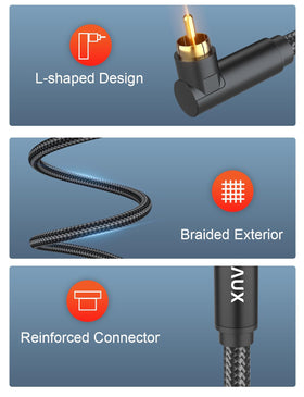 VANAUX aluminum shell strengthens the cable for long-lasting home setup performance.