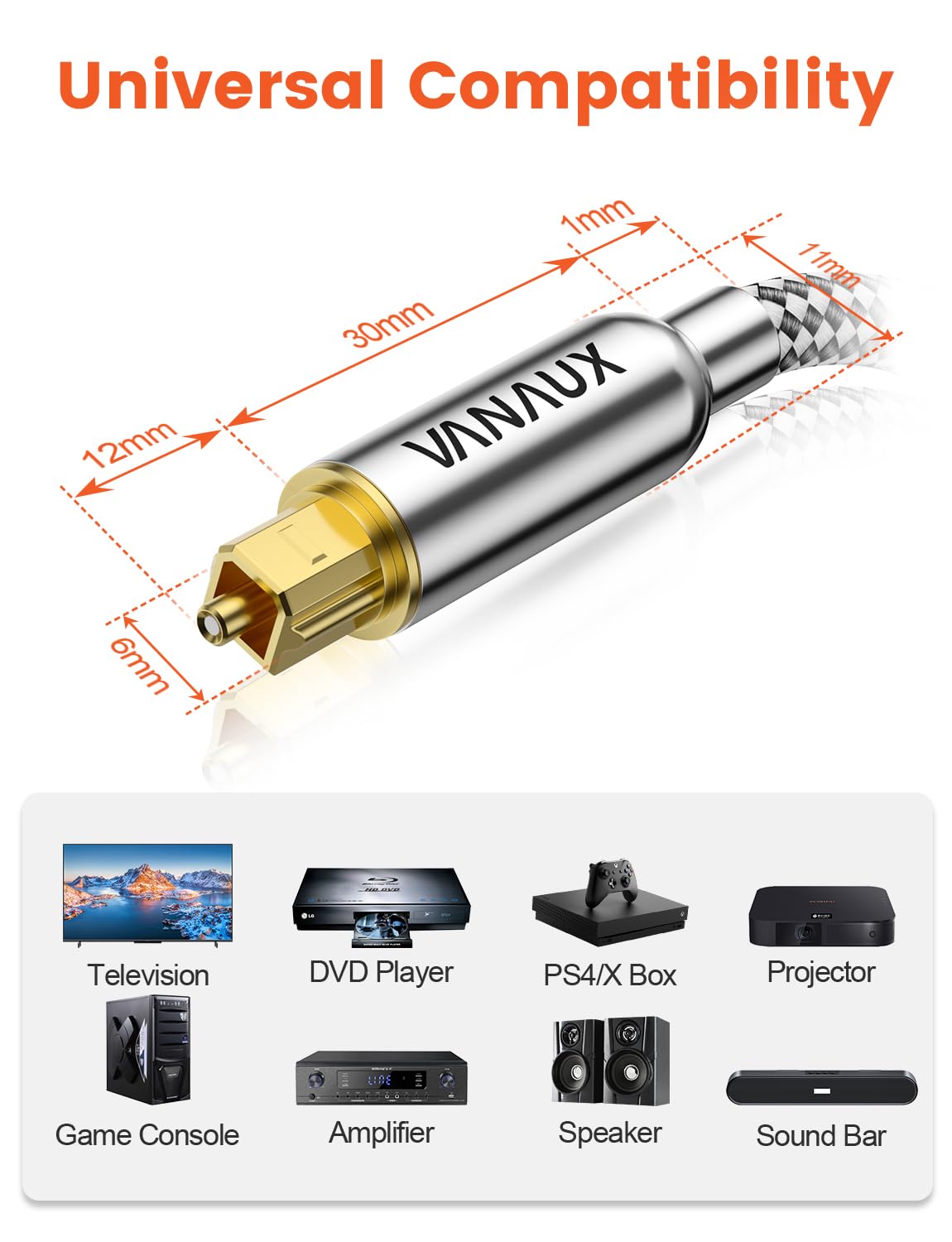 VANAUX aluminum shell improves rugged durability in living room setups.