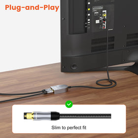 VANAUX braided cable texture demonstrating durable abrasion-resistant jacket