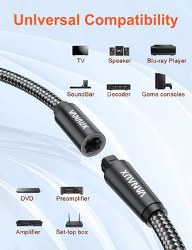 VANAUX compatible with home theater, soundbar, TV and consoles