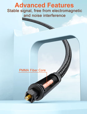 VANAUX digital audio extender connecting Toslink cables for PCM and surround
