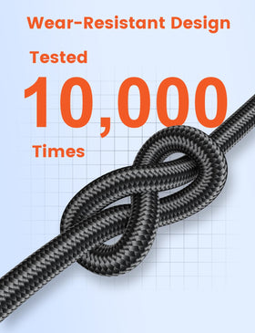 VANAUX durable PVC jacket protects cable from daily wear.