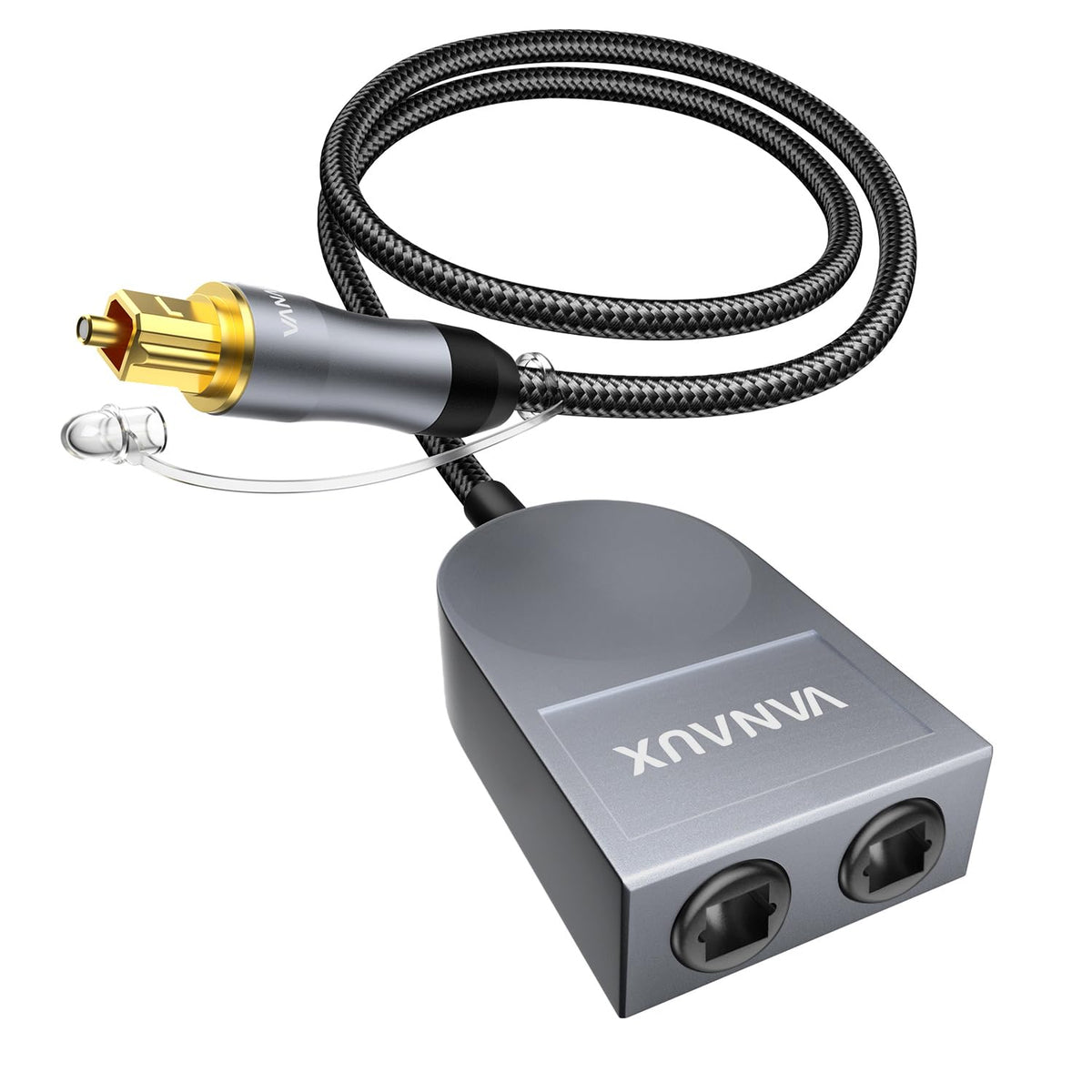 VANAUX front view optical splitter showing ports and compact design for flexible setup