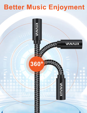 VANAUX packaging with 12-month warranty info for the extension cable