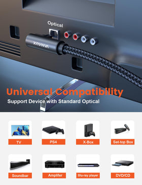 VANAUX plug-and-play setup requires no drivers.