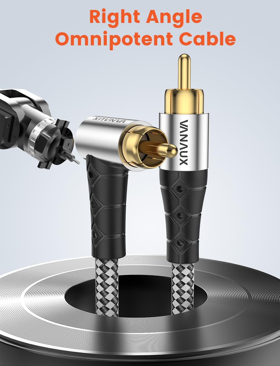 VANAUX gold-plated connectors resist corrosion for reliable daily use.