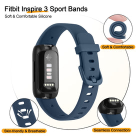 Vancle Inspire 3 starlight band closeup features sleek color and breathable design.