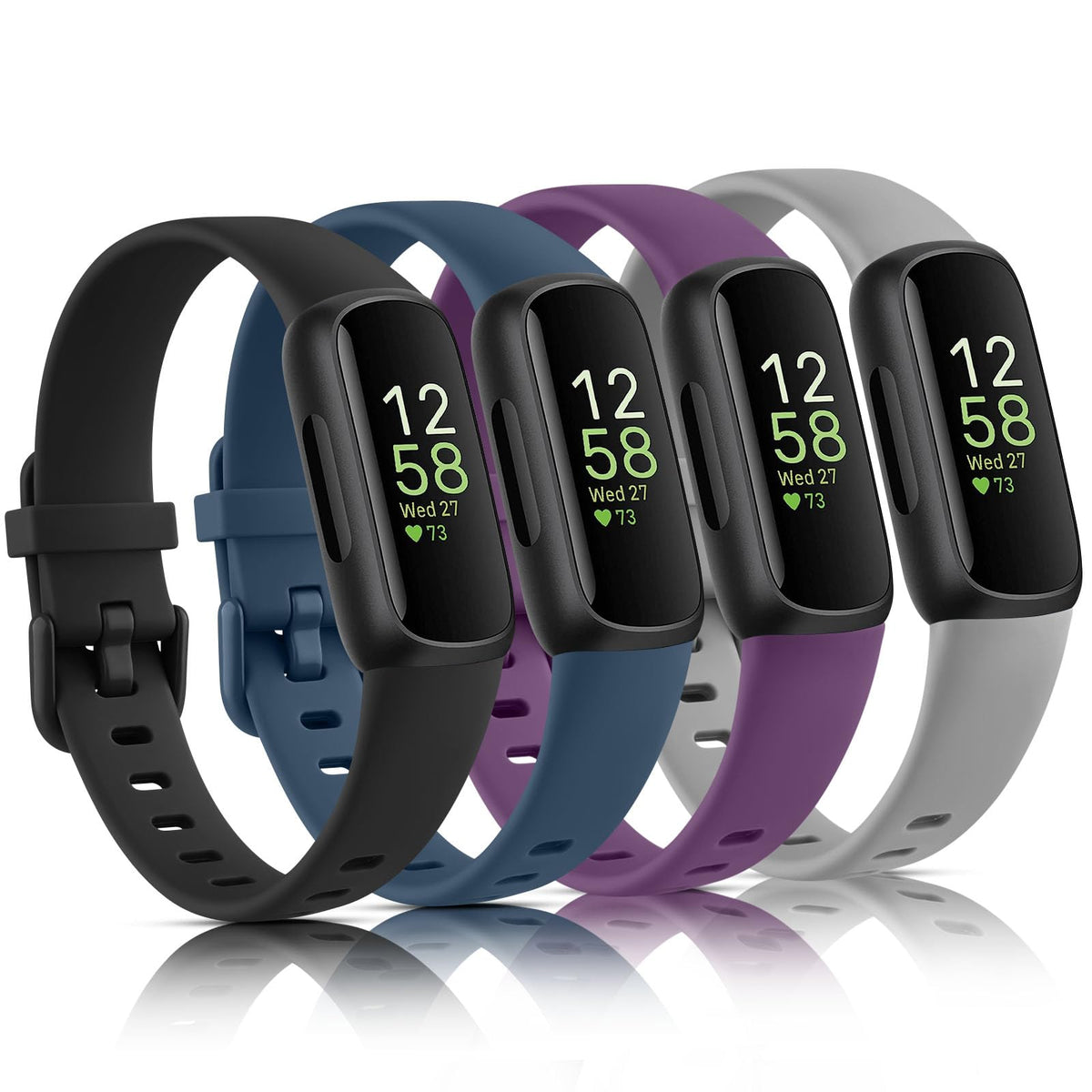 Vancle Inspire 3 black band on Fitbit for everyday comfort and style