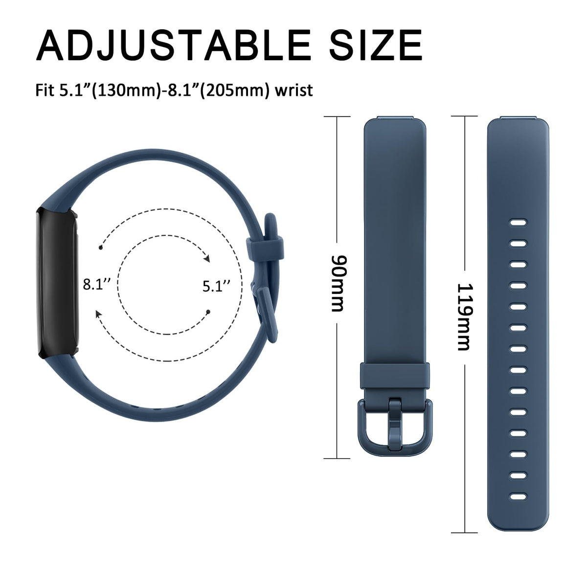 Vancle Inspire 3 band buckle design enhances security