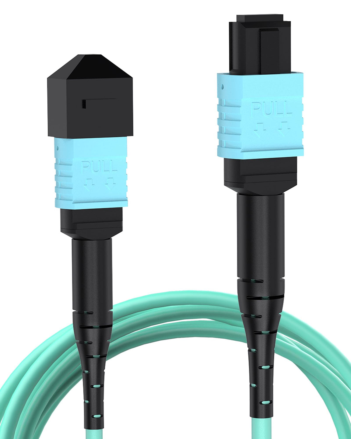 VANDESAIL front packaging showing MPO OM3 cable and specs for quick identification