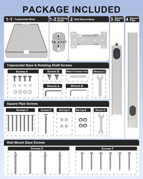 VANDESAIL adapter plate and fasteners label showing easy assembly benefit