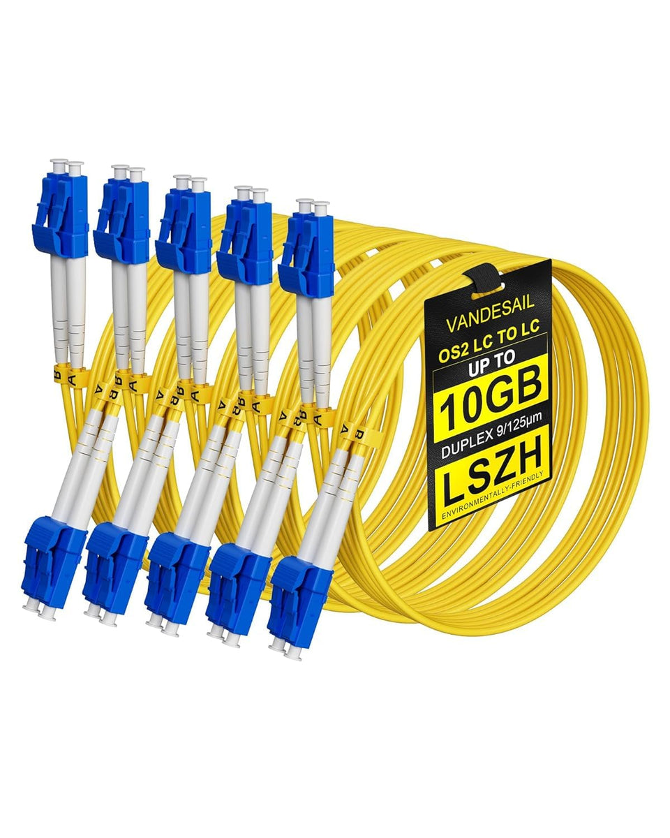 Vandesail LC to LC patch cable 2m with UPC connectors for reliable high-speed links.