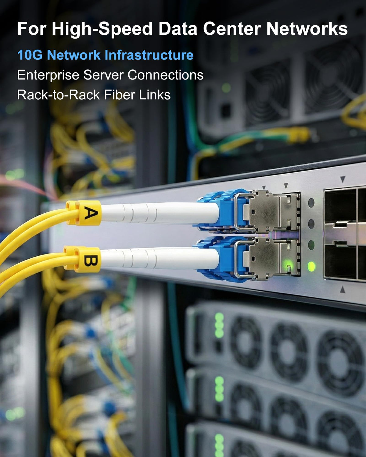 Vandesail OS2 9/125um single-mode fiber supports long-distance transmission.