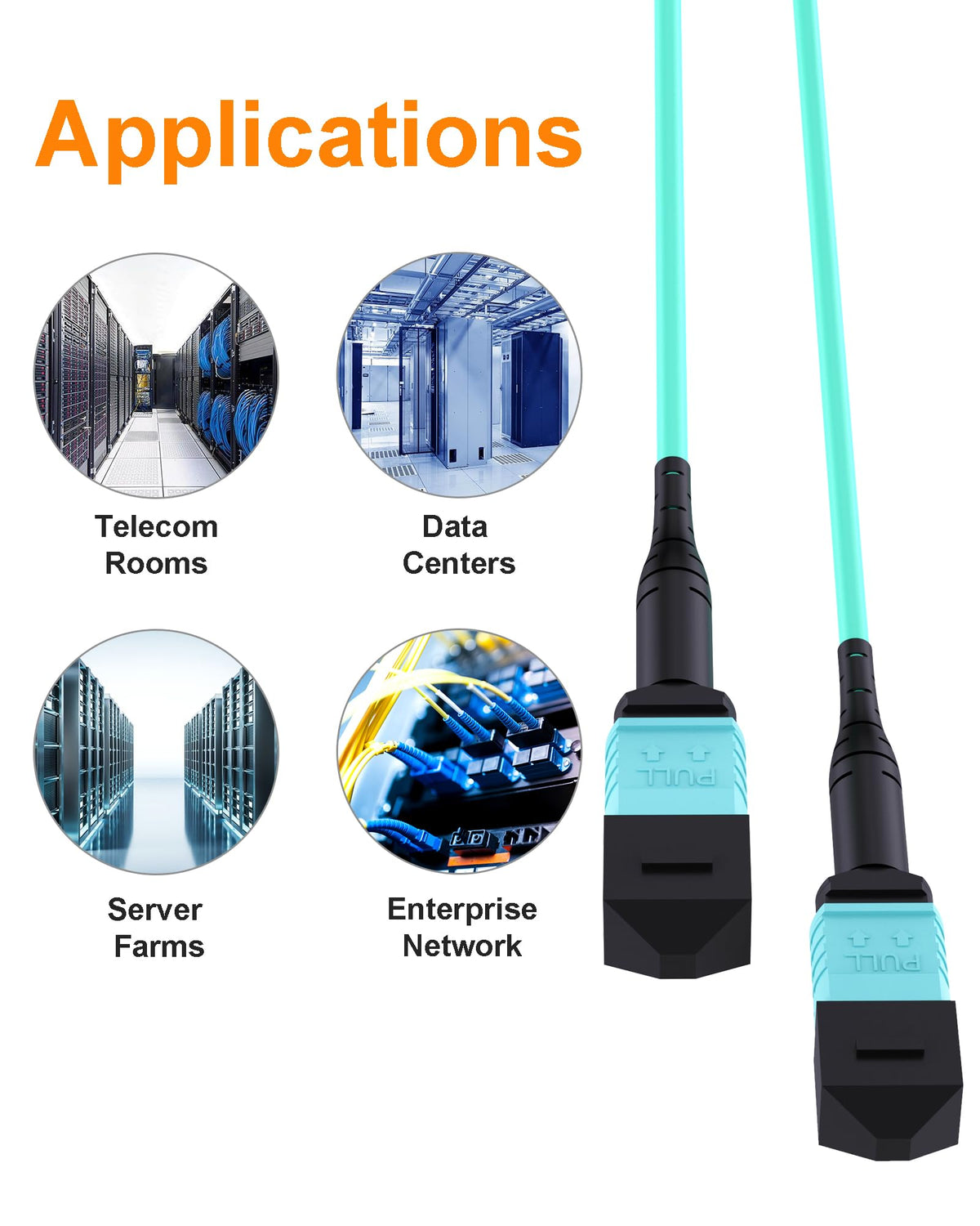 VANDESAIL MPO ferrule pin detail ensuring low insertion loss and consistent alignment