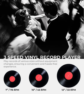 Vangoa auto-stop feature detail protects records by halting playback.