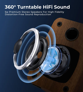 Vangoa dual external speakers deliver immersive room-filling stereo sound.