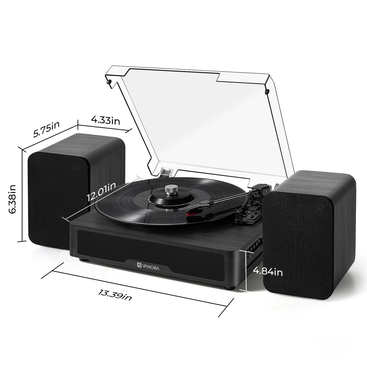 Vangoa removable dust cover keeps your setup looking tidy.