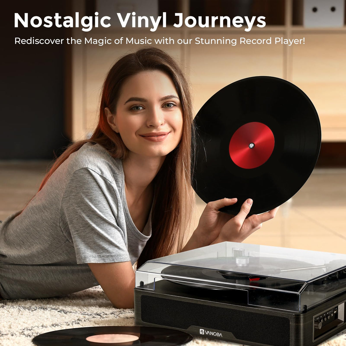 Vangoa USB and AUX inputs support versatile digital options.
