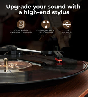 Vangoa unit with side panel controls for easy playback adjustments.