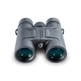 Vanguard Vesta 10x42 binoculars close-up optics showing BaK4 glass and coatings