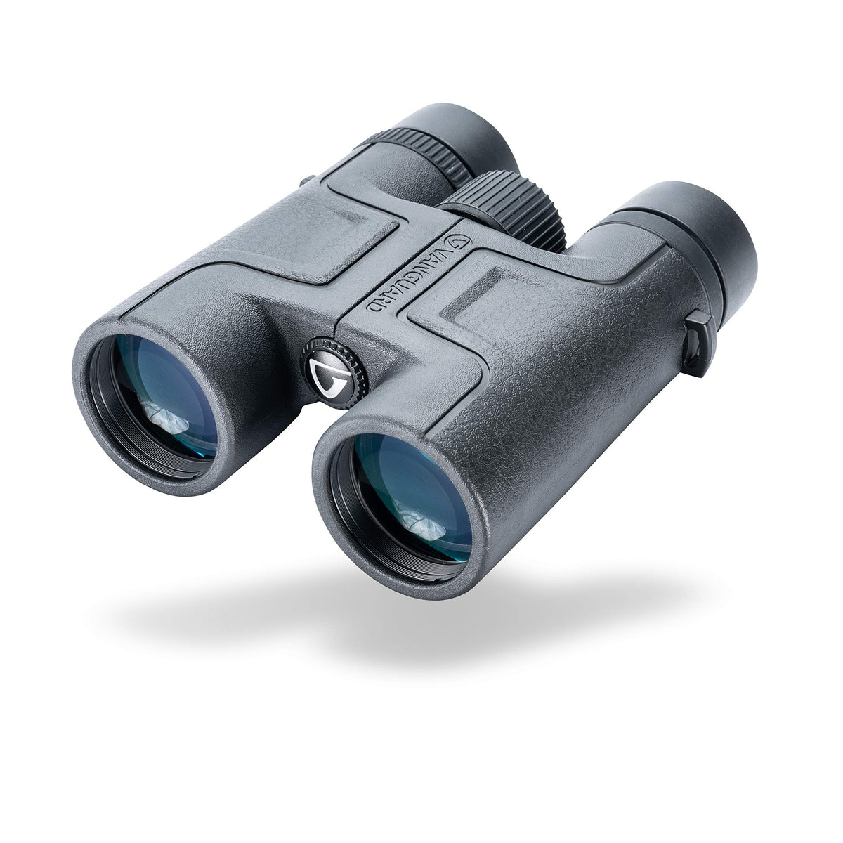 Vanguard Vesta 10x42 binoculars front view with rugged housing for durable outdoor viewing