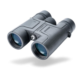 Vanguard Vesta 10x42 binoculars front view with rugged housing for durable outdoor viewing