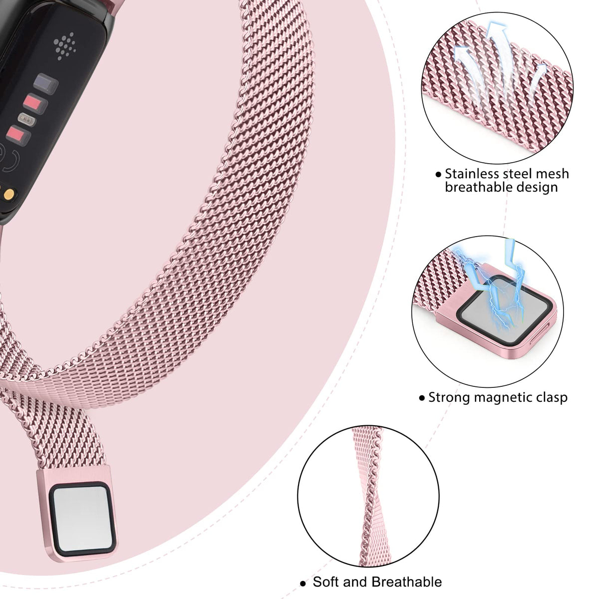 Vanjua Inspire 3 adjustable-size detail illustrating flexible wrist sizing