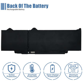 VANPIR battery installed in Dell laptop demonstrating easy replacement