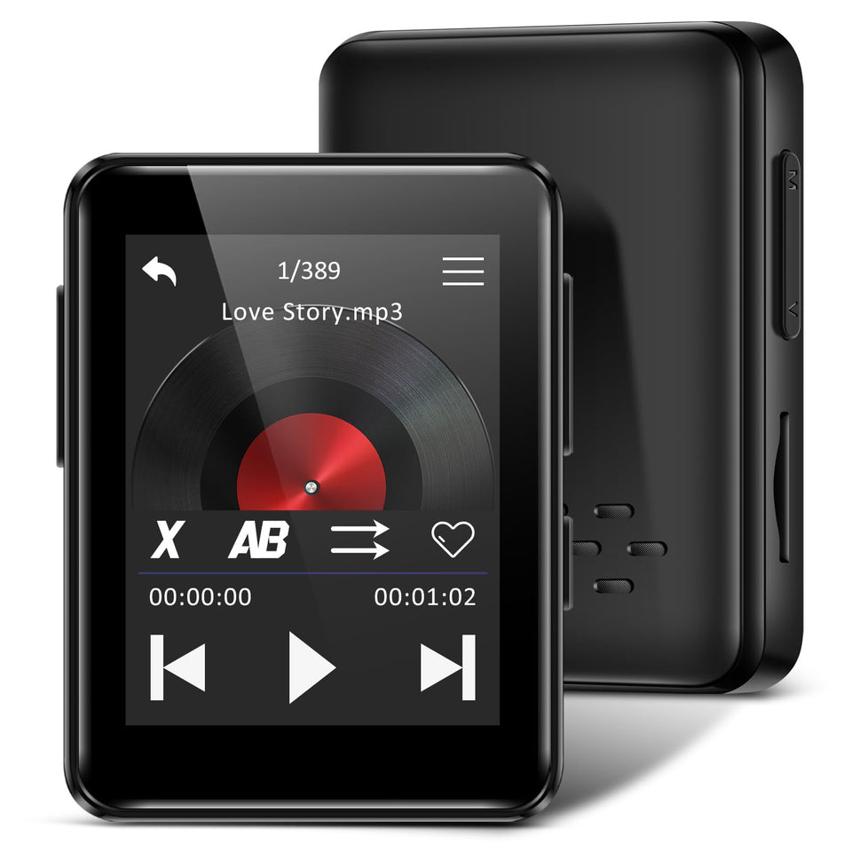 VANSING 1.8-inch MP3 Player with Bluetooth in a compact form ideal for travel and wireless listening