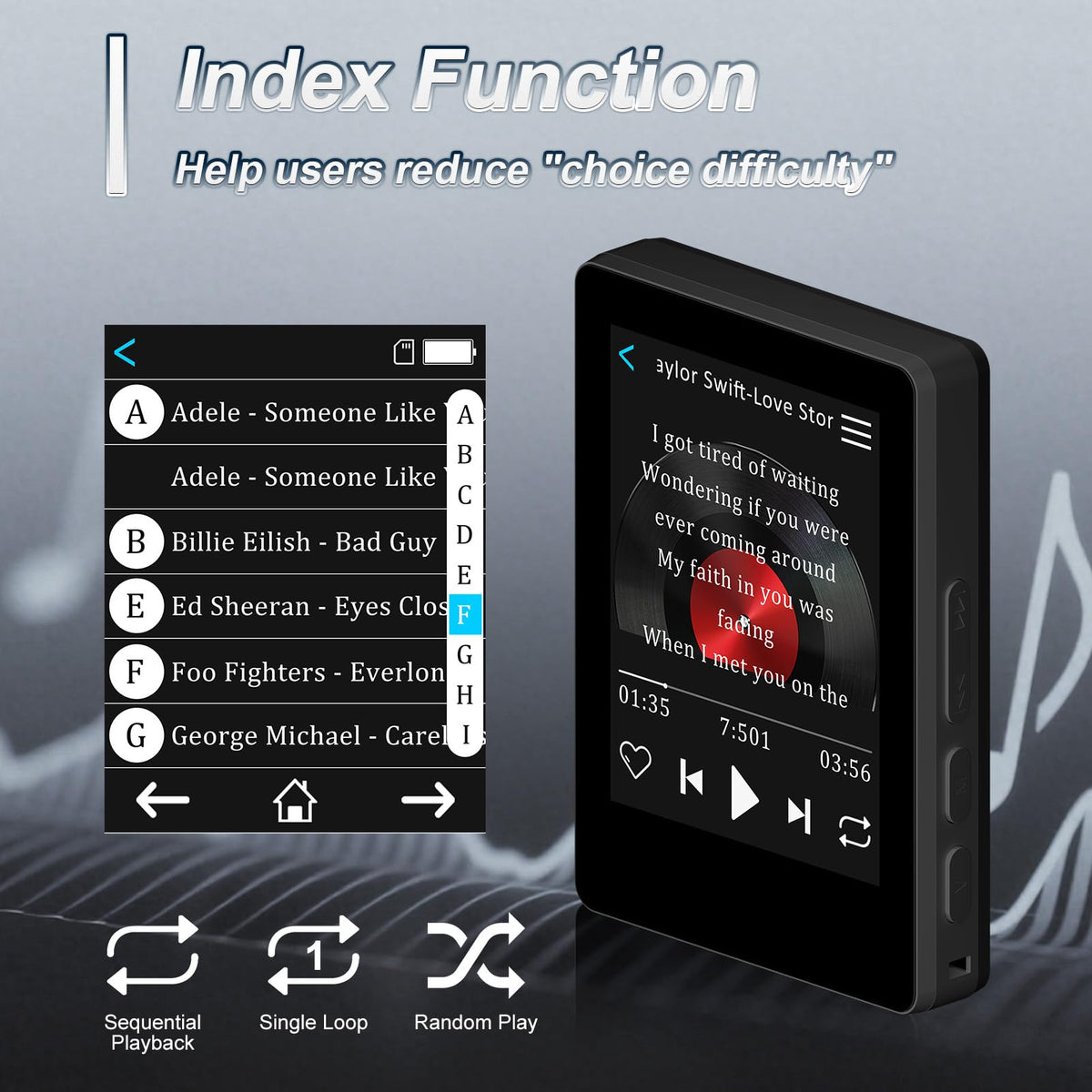 VANSING 2.4-inch touch screen offers smooth navigation.