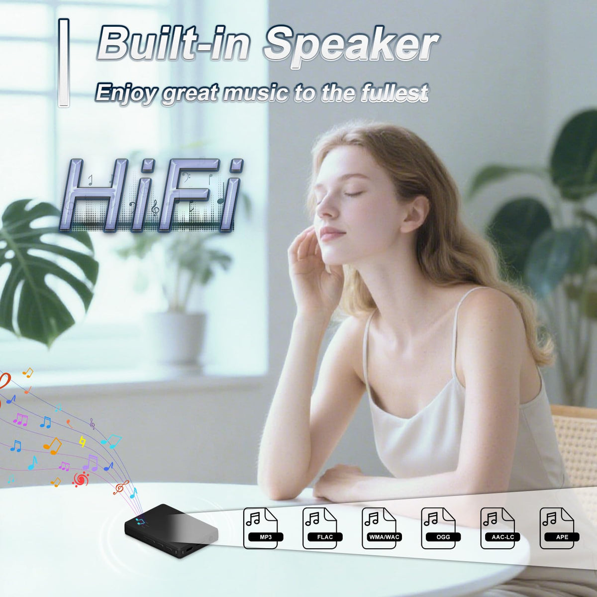 VANSING TF expansion up to 512GB for expanded music storage.