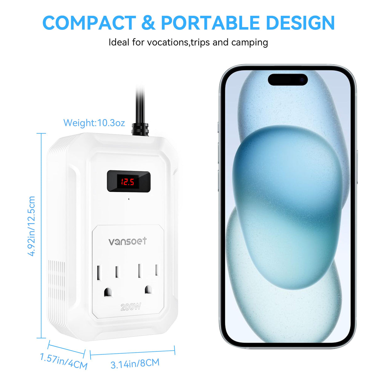 Vansoet compact portable design fits in car space