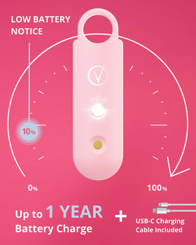 Vantamo attached to a purse showing easy everyday carry and quick access for safety