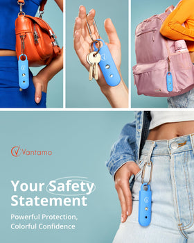 Vantamo back detail with low-battery indicator, ensures timely recharging