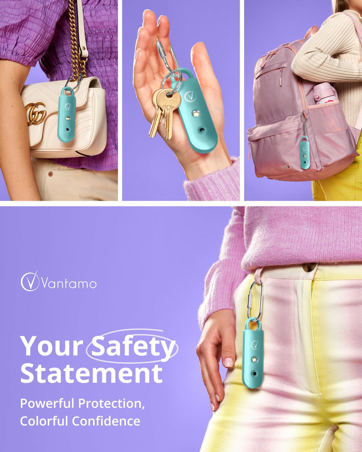 Vantamo rechargeable panic button keeps you ready with quick recharges.