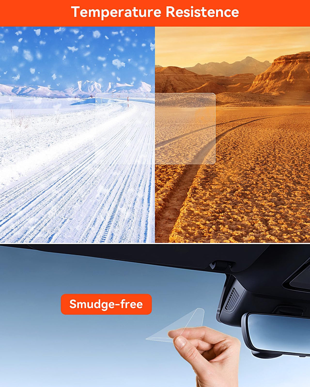 Vantrue drop-prevention design keeps dash cam firmly in place
