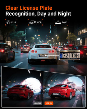 Vantrue E1 Lite night vision delivers clearer footage in low light.