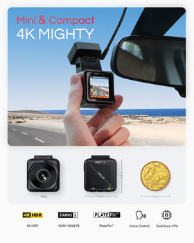 Vantrue E1 Pro PlatePix night vision improves low light clarity