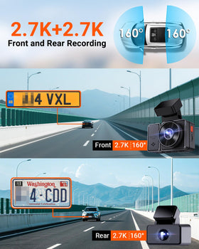 Vantrue E2 rear 2.7K recording aids post‑accident clarity from behind