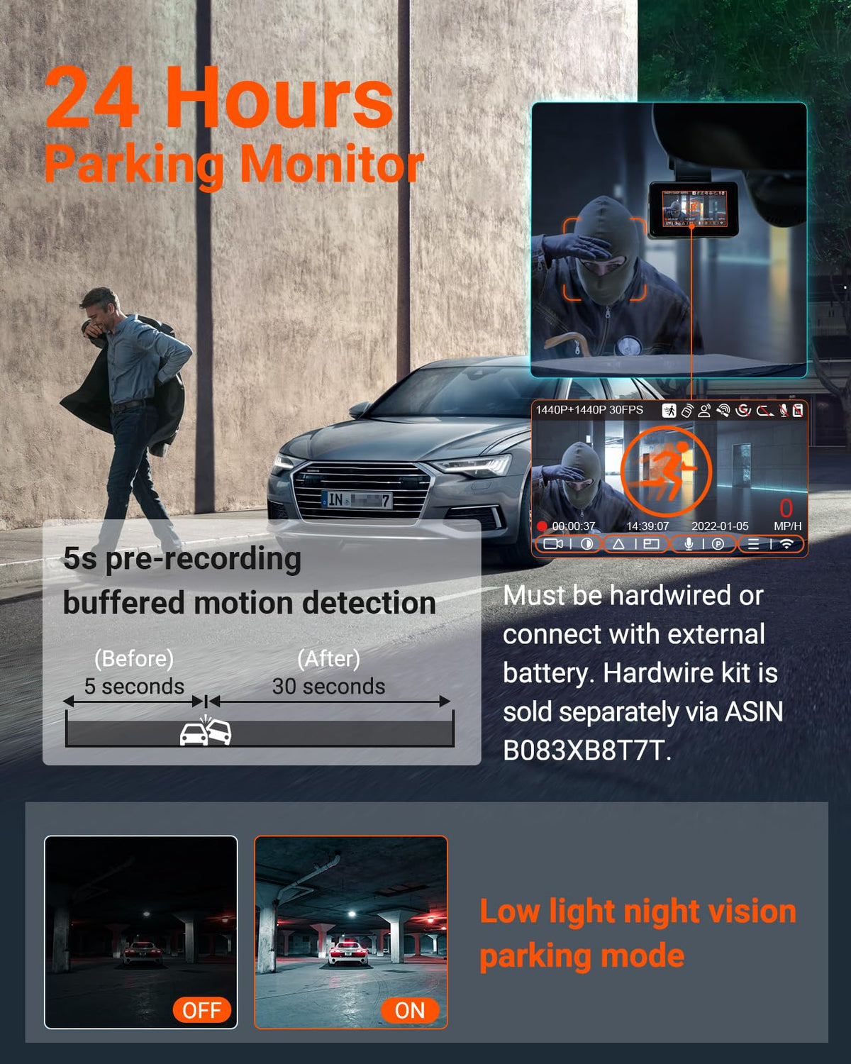 Vantrue E2 voice control enables hands‑free commands for safer driving