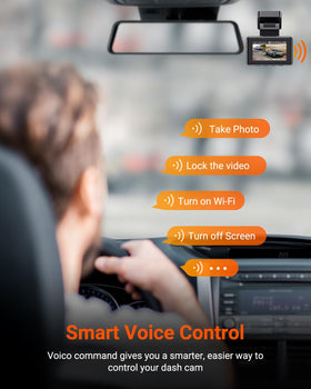 Vantrue E2 Wi‑Fi and GPS for quick video transfer and embedded tracks