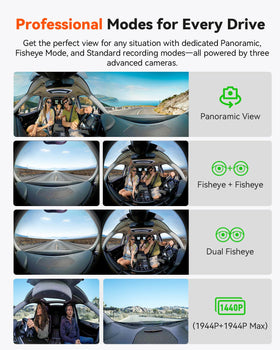Vantrue E360 Plus windshield mount and cables enable quick installation.