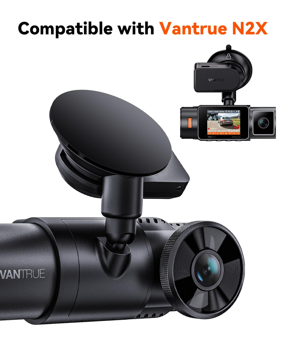 Vantrue GPS mount dimensions are 2.67 x 4.13 x 1.73 inches