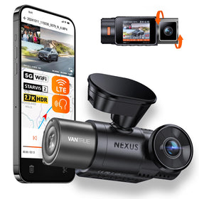 Vantrue N2X front camera wide view captures road details.