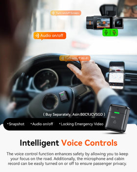 Voice control and emergency button for hands-free operation.