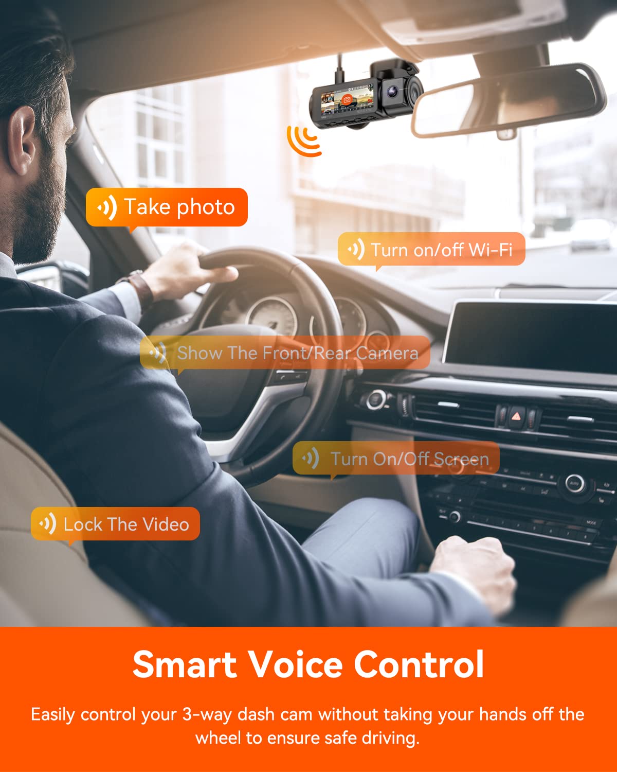 Vantrue N4 Pro PlatePix technology improves plate visibility.